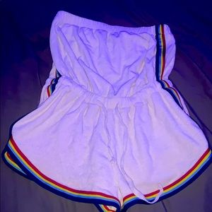 Rainbow romper/swimsuit cover